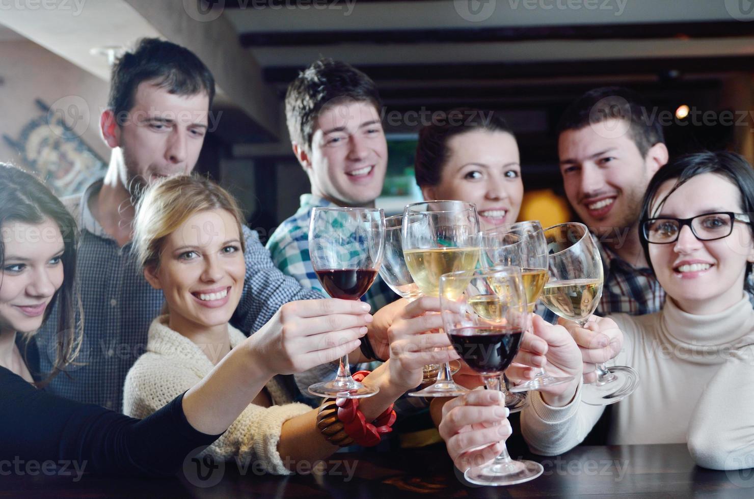 Group of happy young people photo