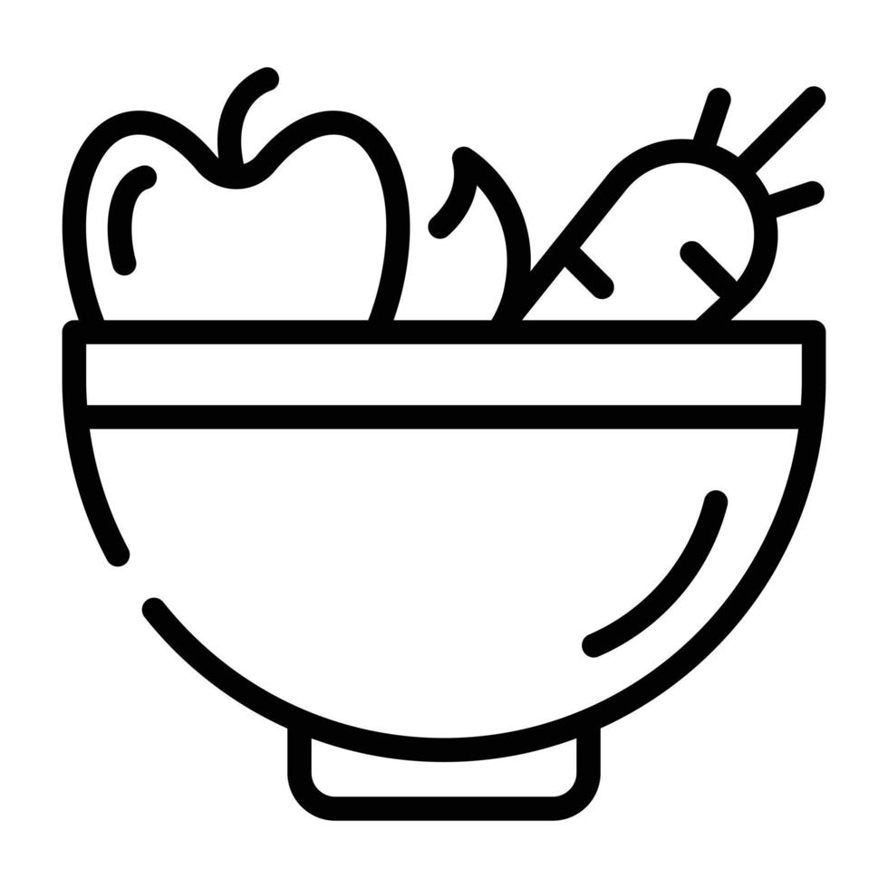 icono premium de dieta saludable diseñada en estilo de línea vector