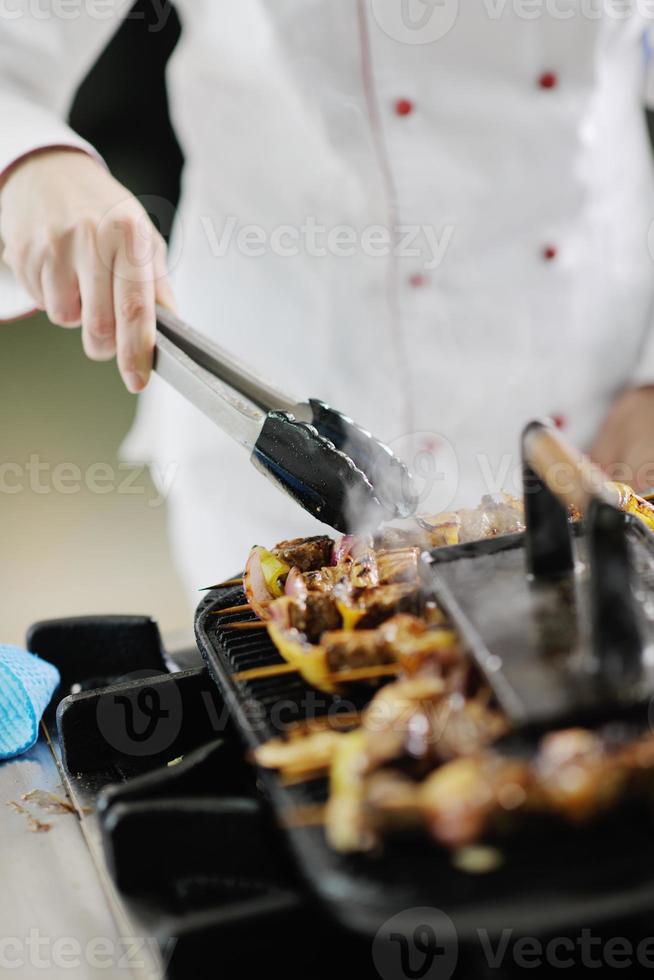 chef preparing meal photo