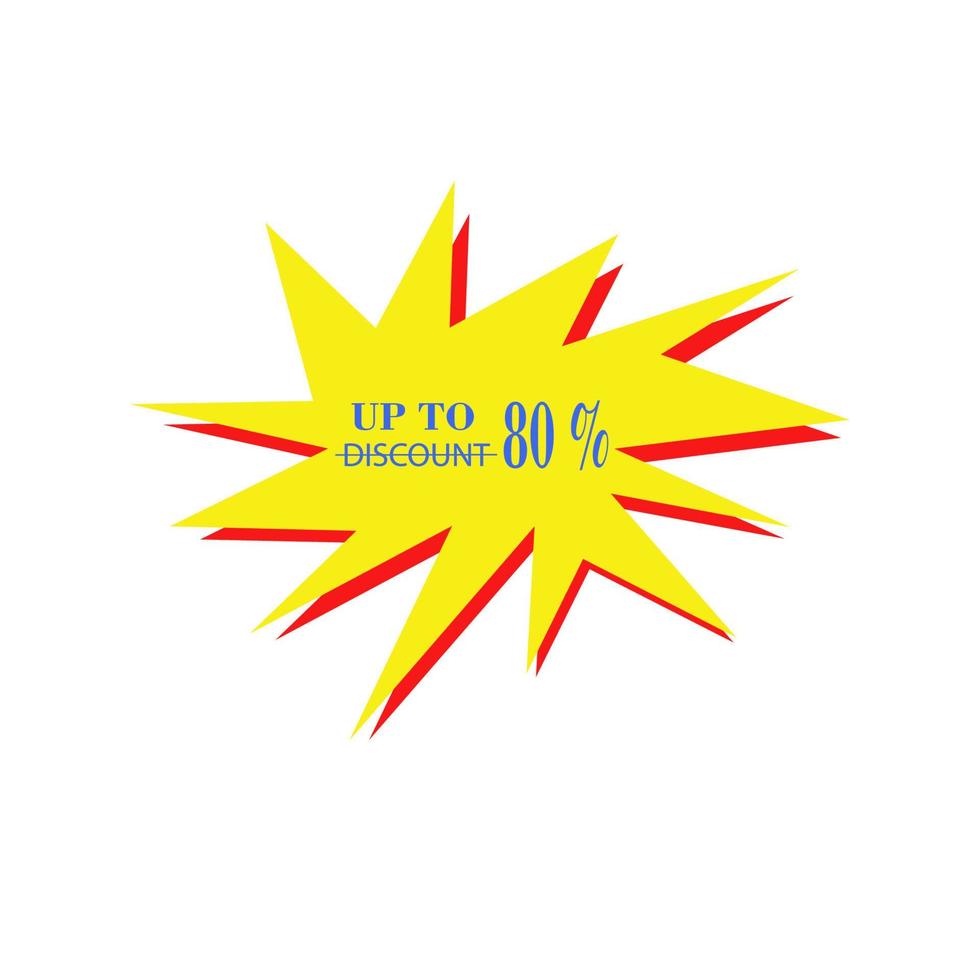 Discounts up to a percentage of Sales.  Discount price sign.  Special offer symbol.  Cheap discount vector illustration.  Nice design for shop banner, promotion and sale