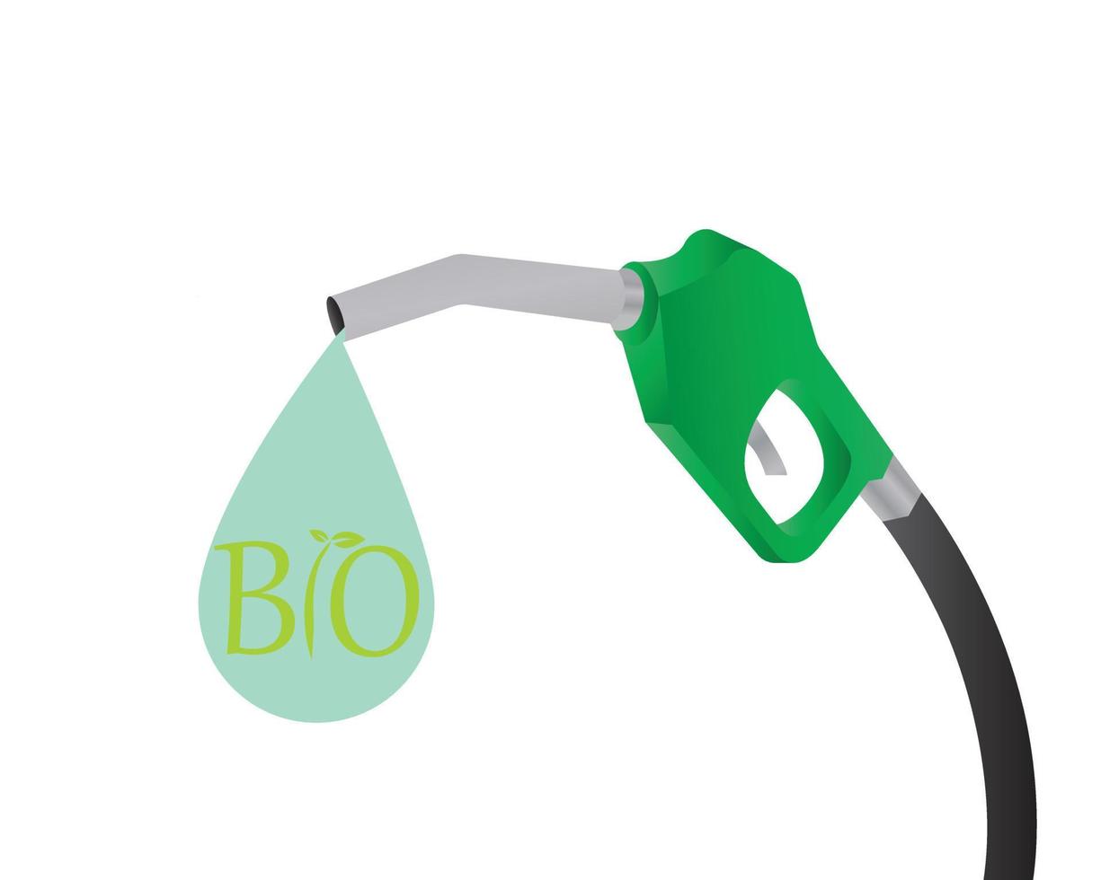 ilustración de vector de biocombustible - concepto ecológico e innovador