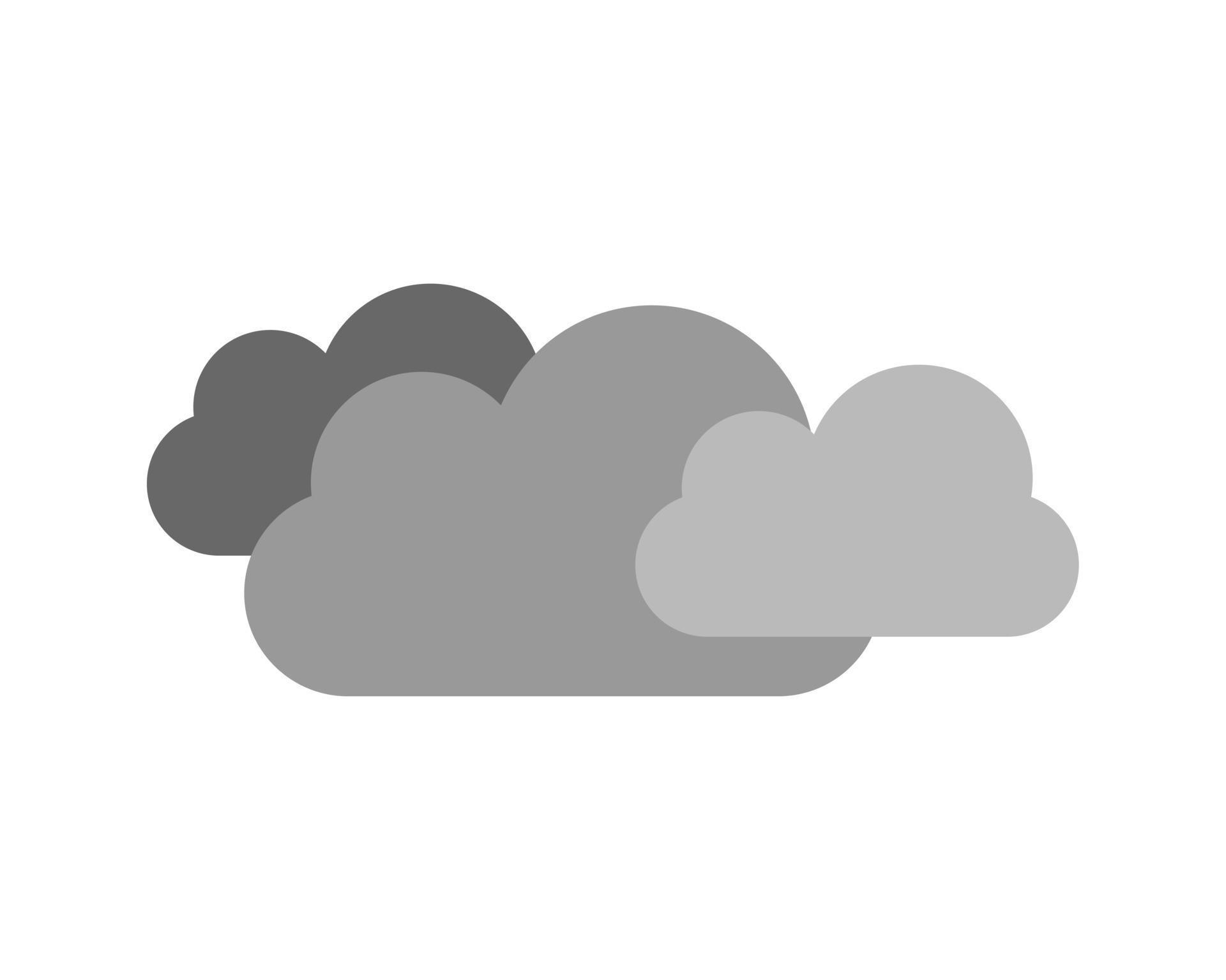 Grey clouds vector illustration 11011749 Vector Art at Vecteezy