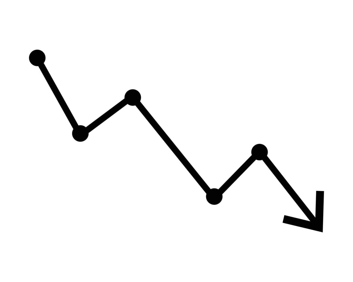 Loss graph icon vector illustration 11011769 Vector Art at Vecteezy