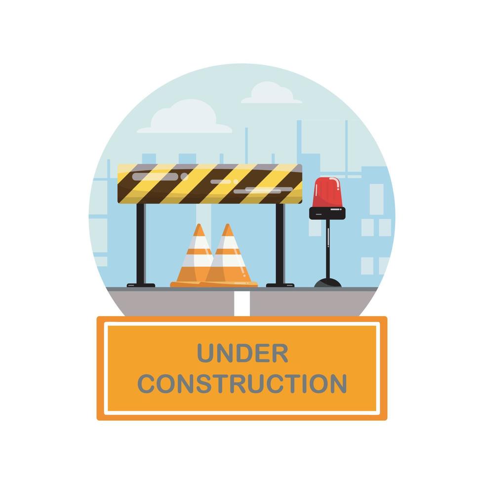 under construction vector art icon