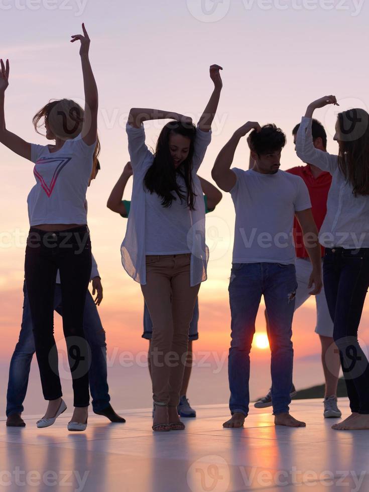 party people  on sunset photo