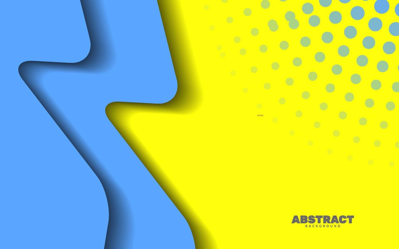 Abstract wave shape papercut background vector