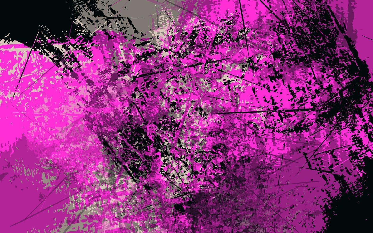 Abstract grunge texture black and pink color background vector