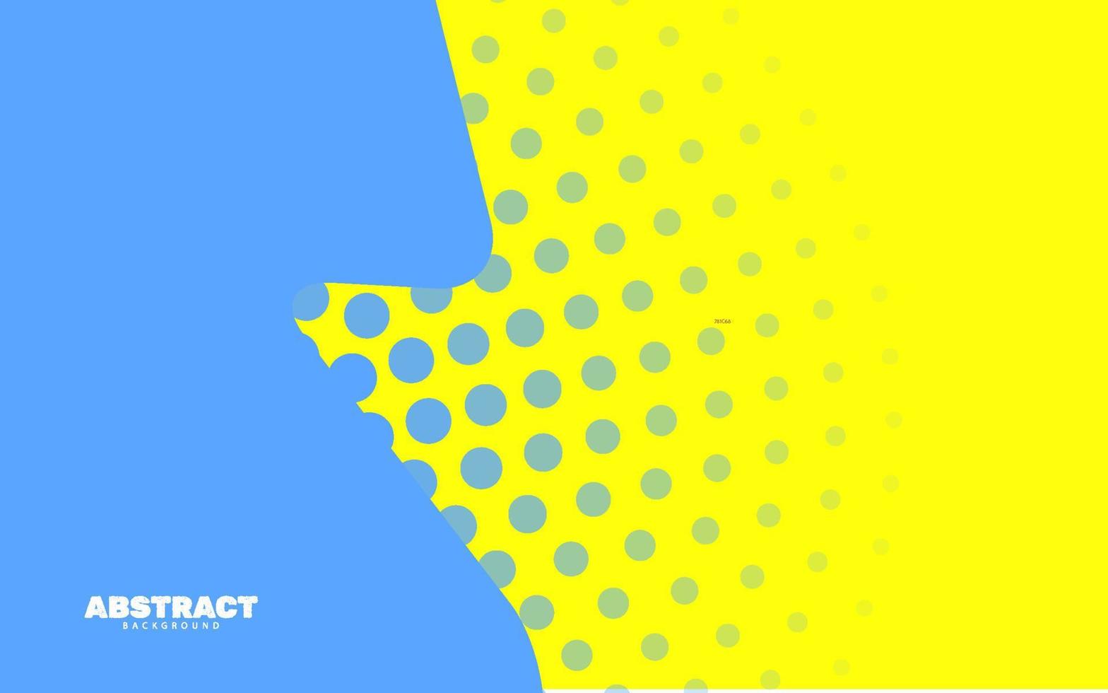 Abstract wave shape blue and yellow background vector 11012181 Vector