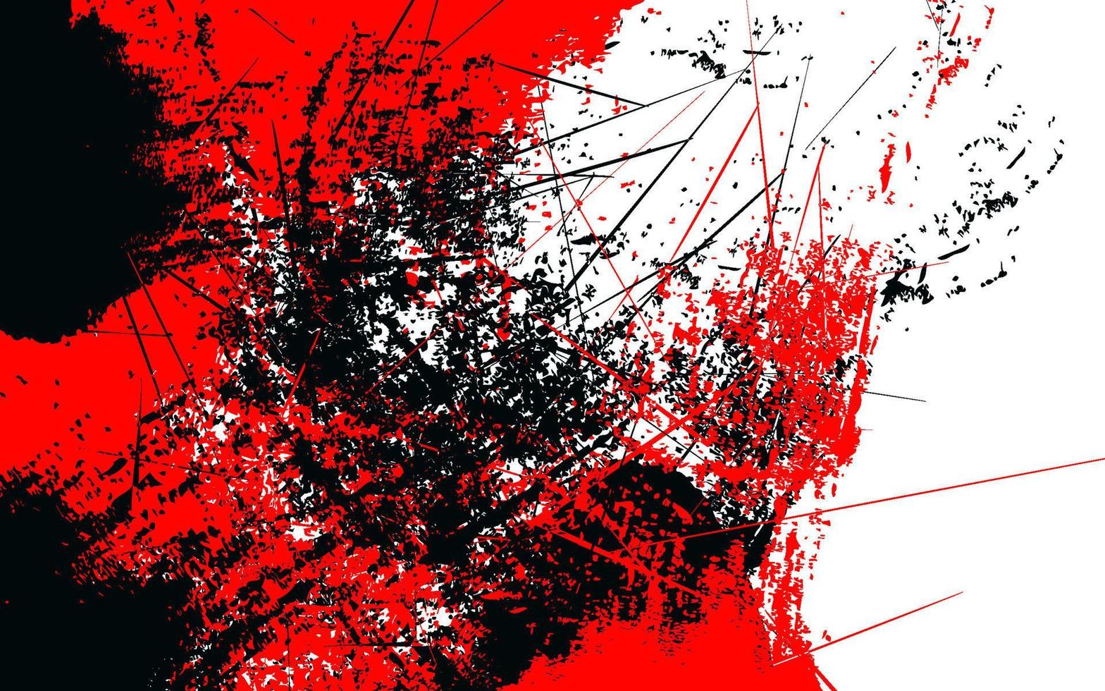 Abstract grunge texture splash paint black, red and white