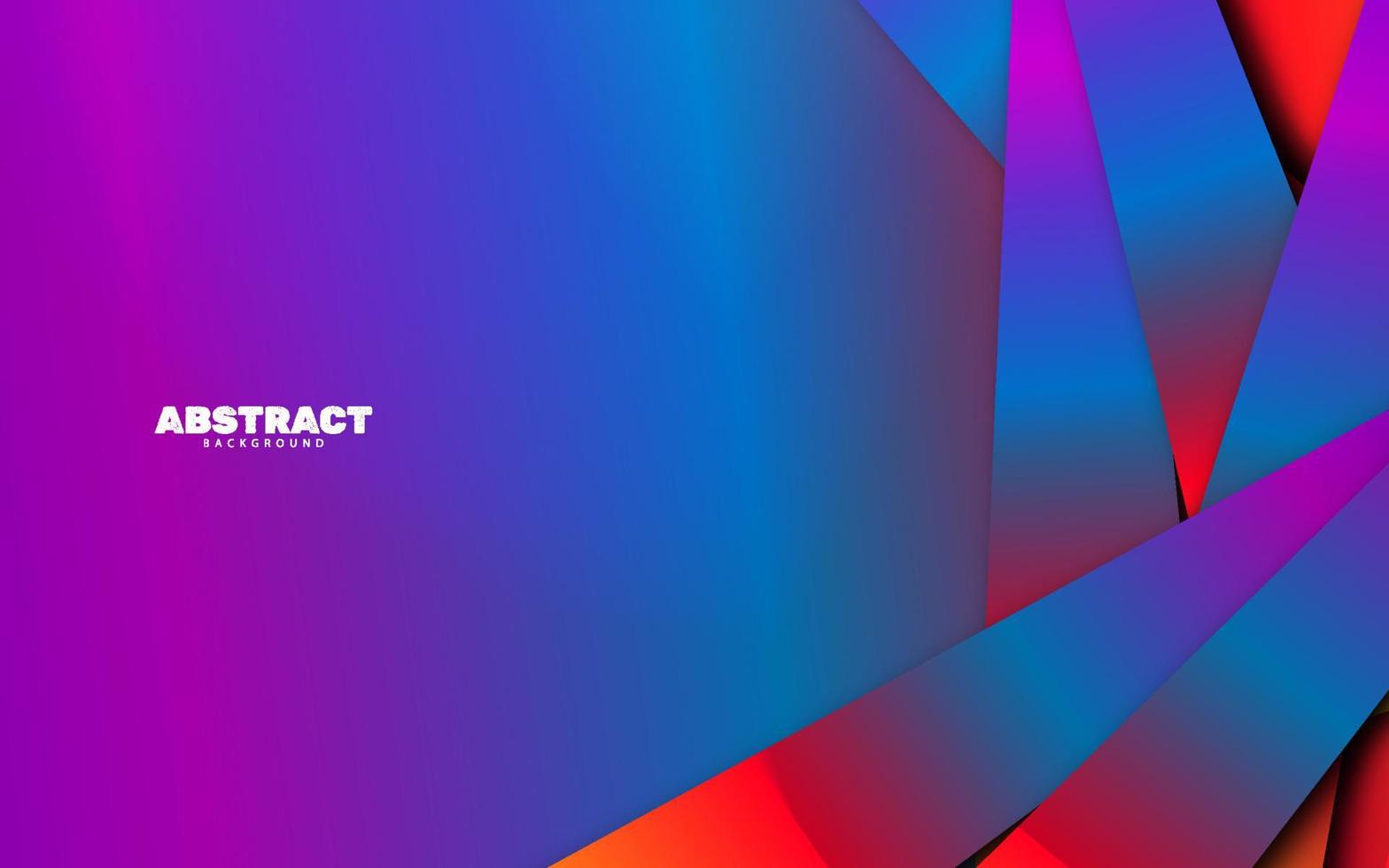 Abstract geometric overlap layer gradient color background vector