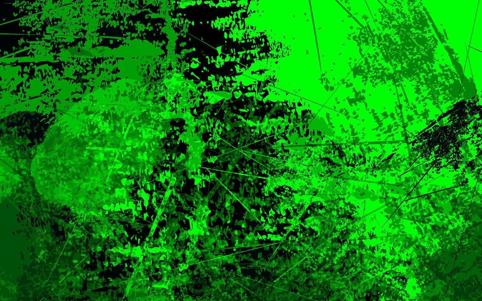 Fondo de color negro y verde de textura grunge abstracto vector