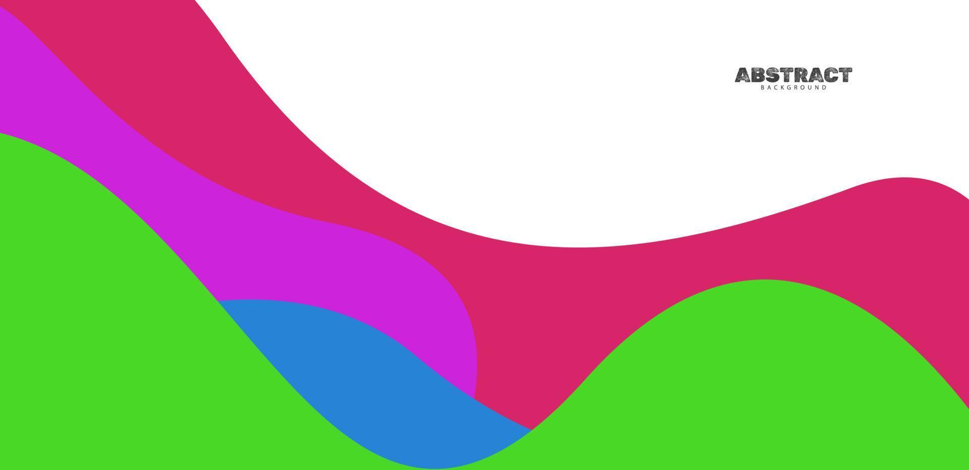 fondo plano colorido de forma de onda abstracta vector