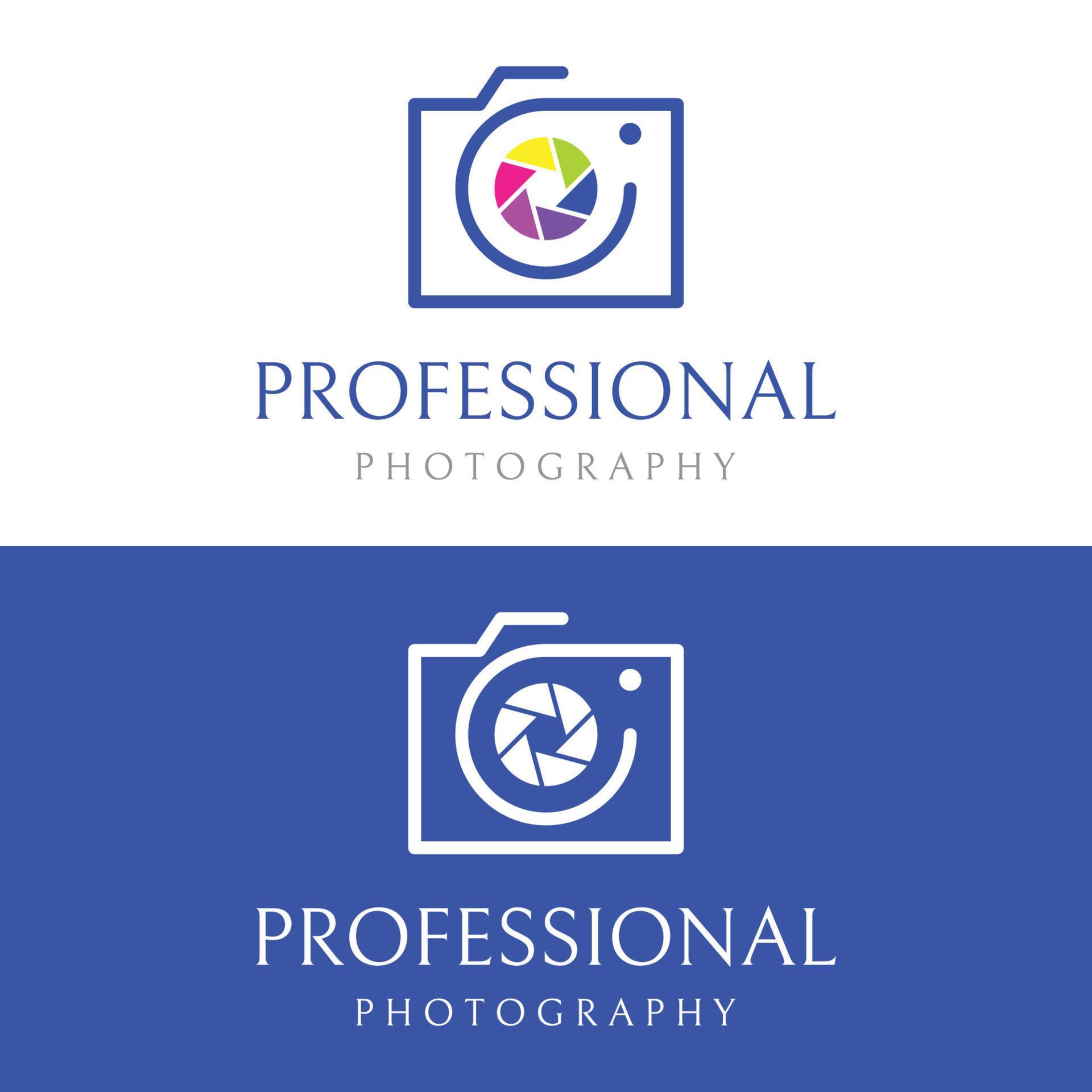 Photography camera logo, lens camera shutter, digital, line