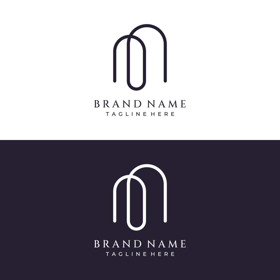 Abstract elements of arch line vector logo, for the construction of doors, windows, buildings and architecture. On a black and white isolated background.