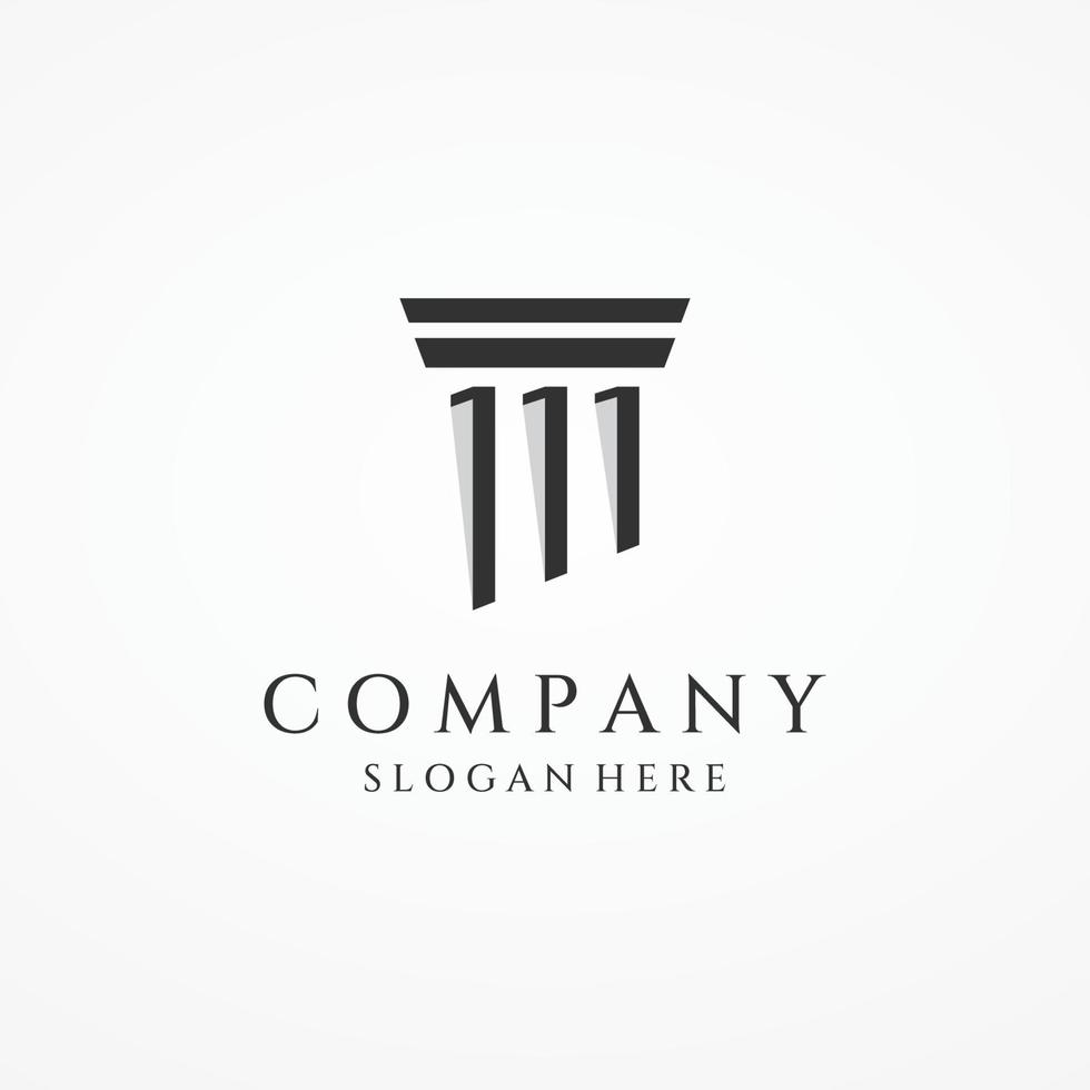 Museums, museum columns, museum lines, museum pillar logos. Museums with minimalist and modern concepts. Logos can be used for companies, museums and businesses. vector