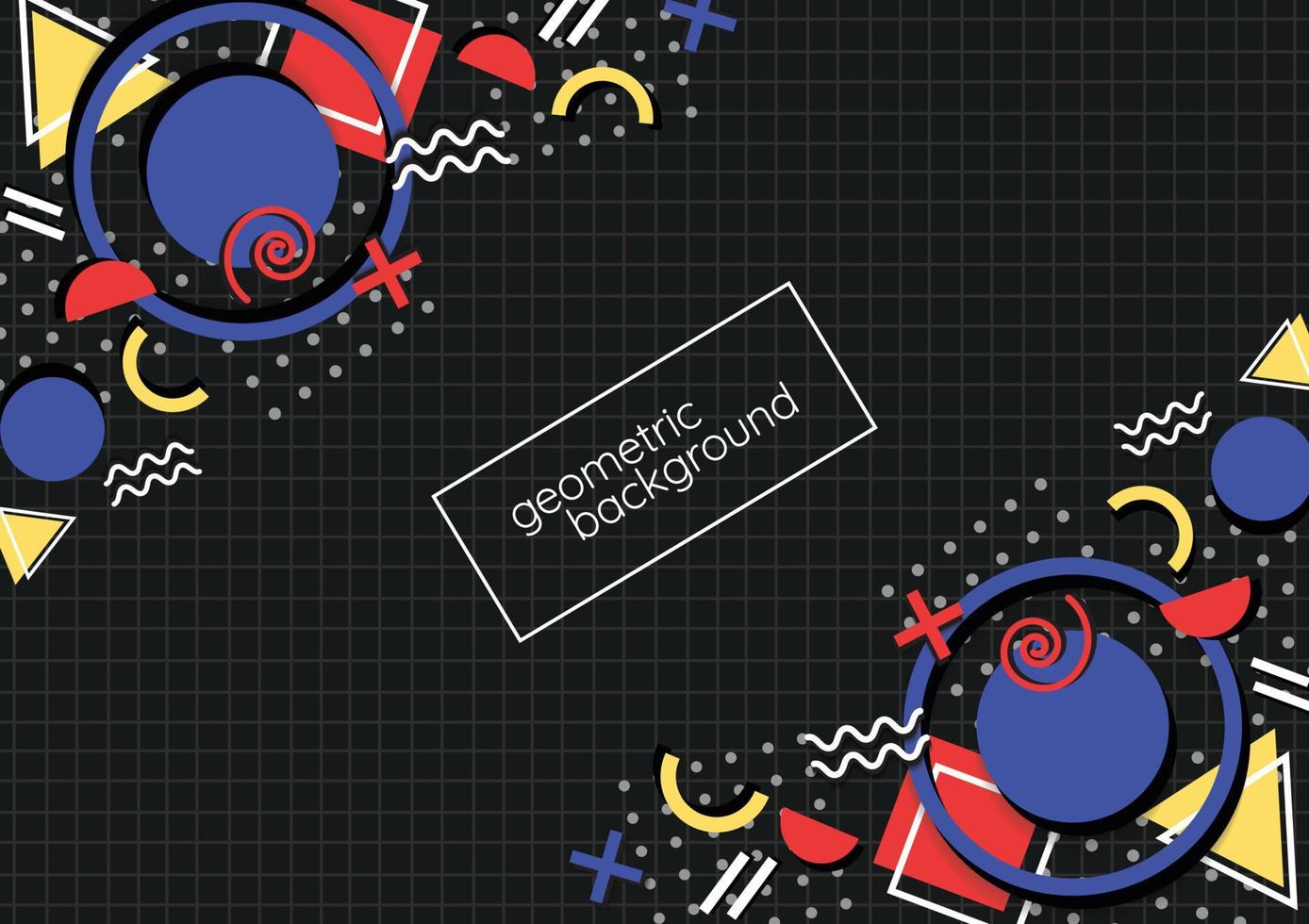 abstract geometric background vector design for banner