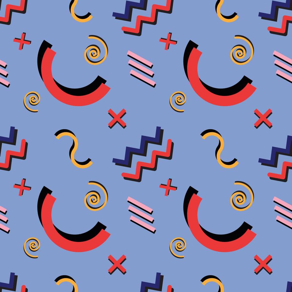 colourful geometric seamless pattern art background design vector