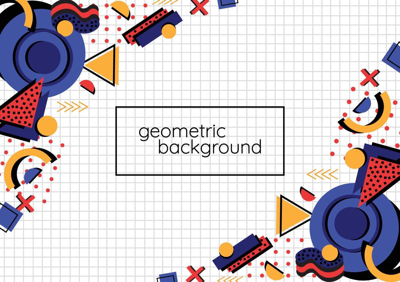 geometric background for banner wallpaper vector