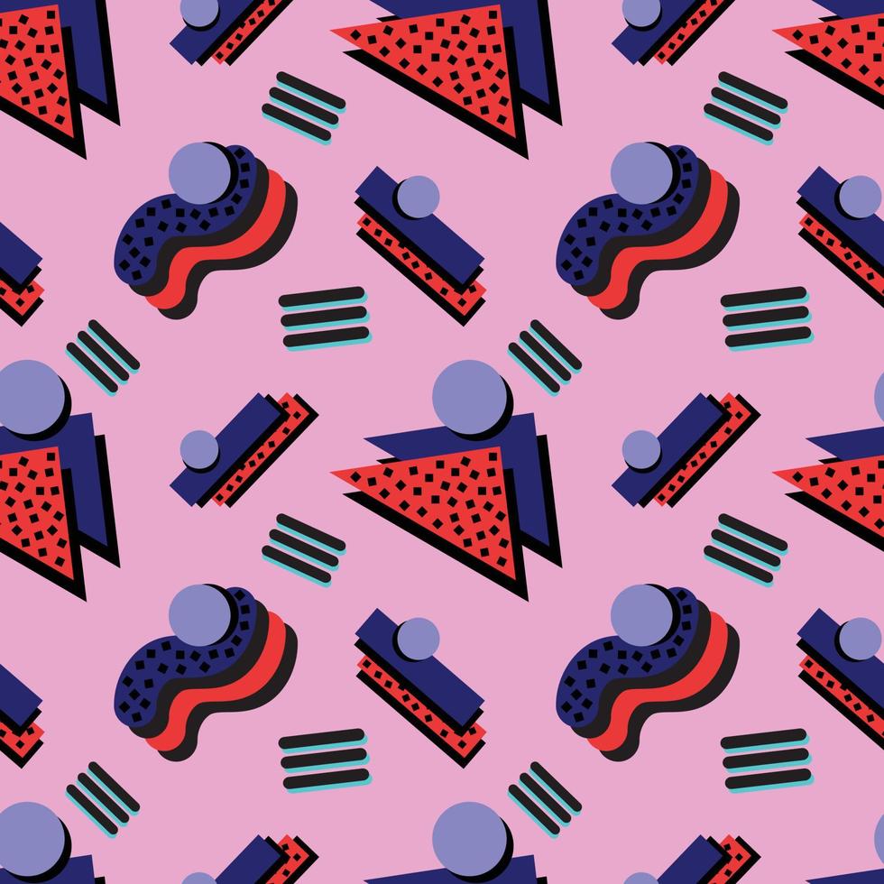 colourful geometric art seamless pattern background design vector