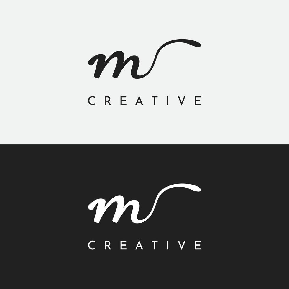 Abstract initial template logo minimalist letter M element.Symbol of modern, elegant, unique and luxurious geometry.Design for corporate business identity. vector