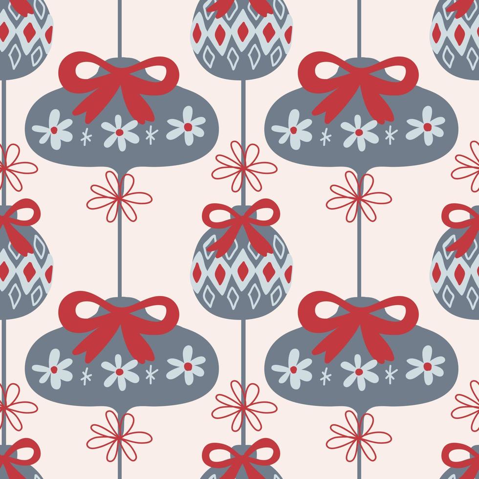 christmas bell decorative cute items for christmas design vector