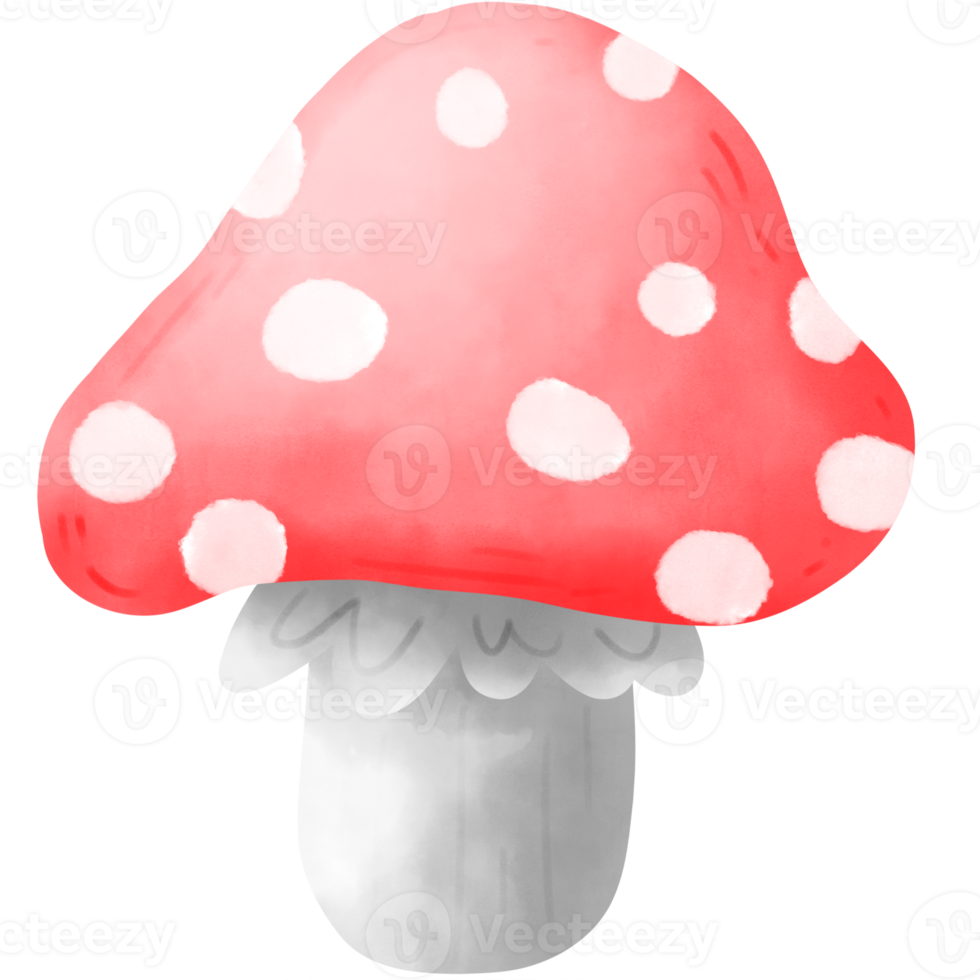 gnome svamp vattenfärg png