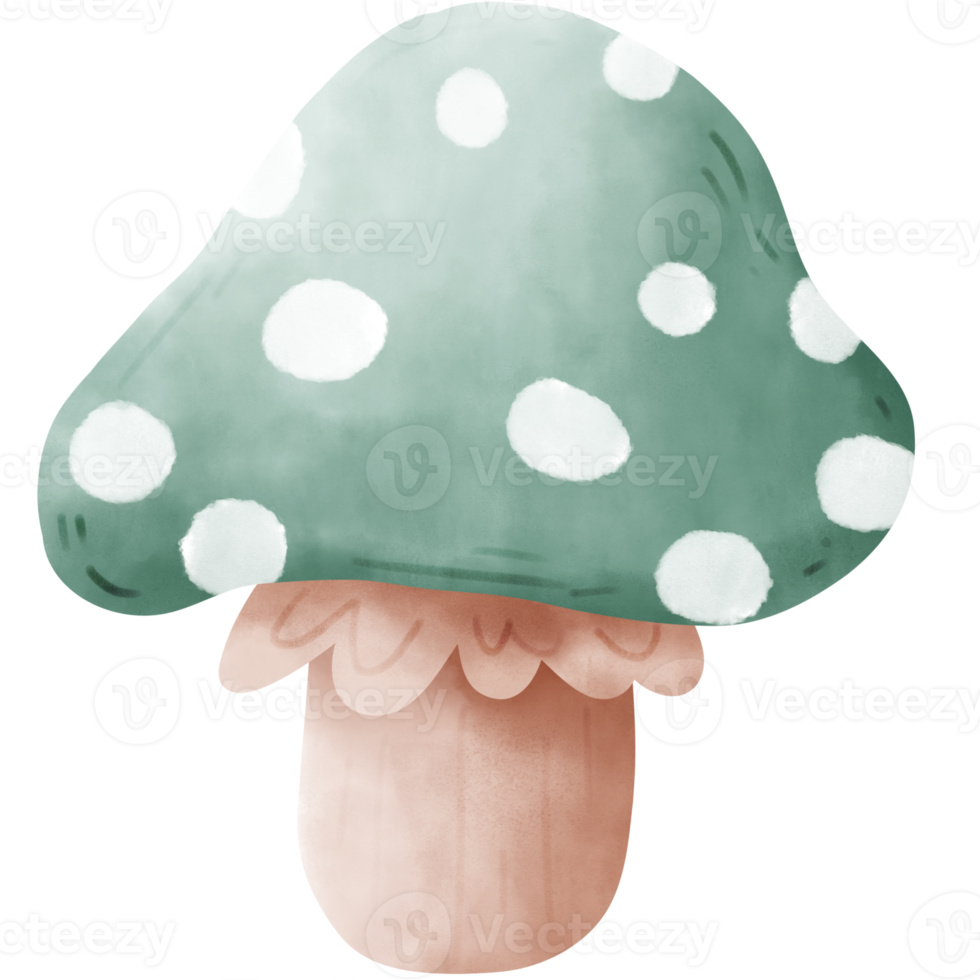 aquarelle champignon gnome png