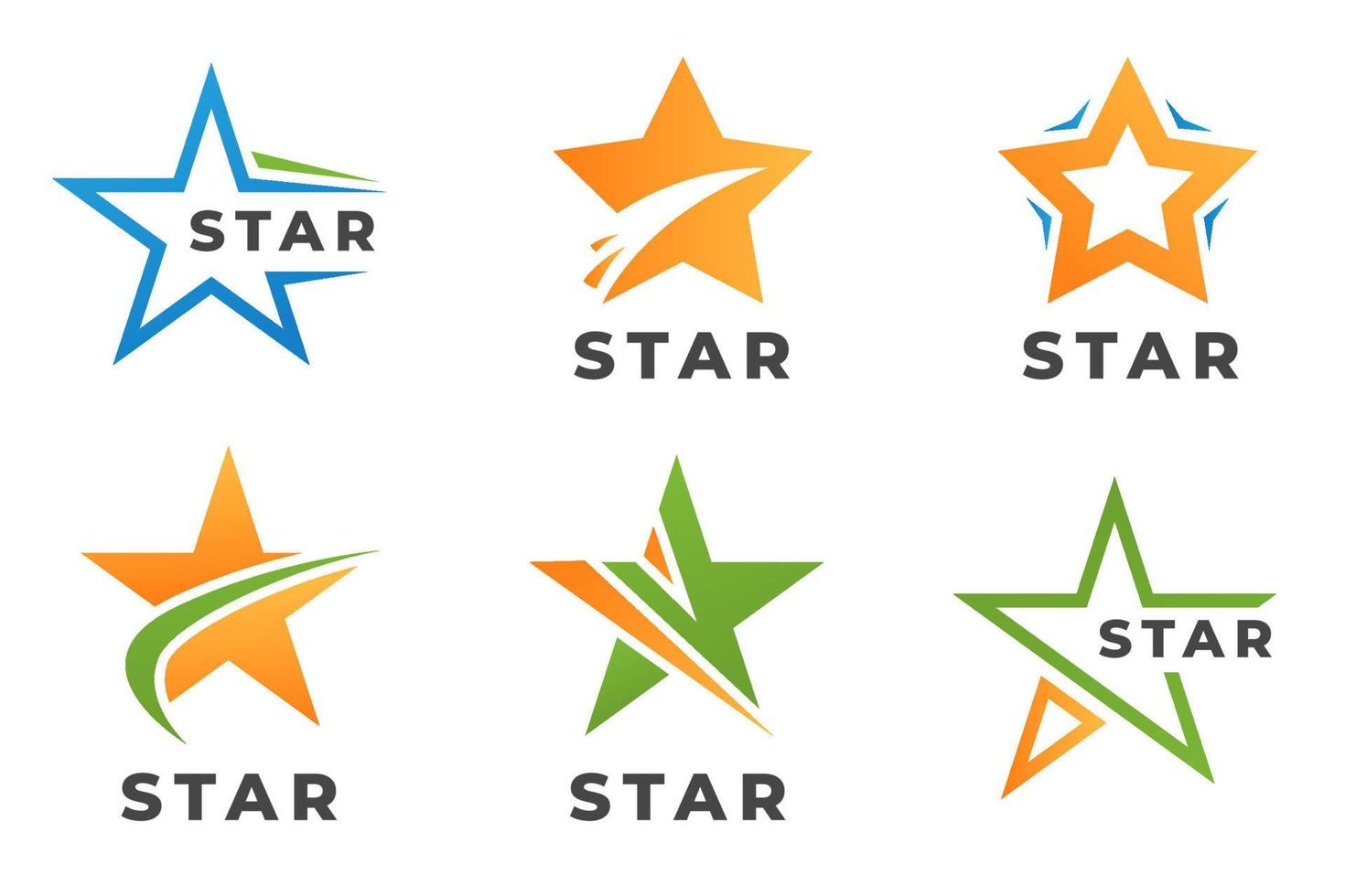 Star Logo Set vector