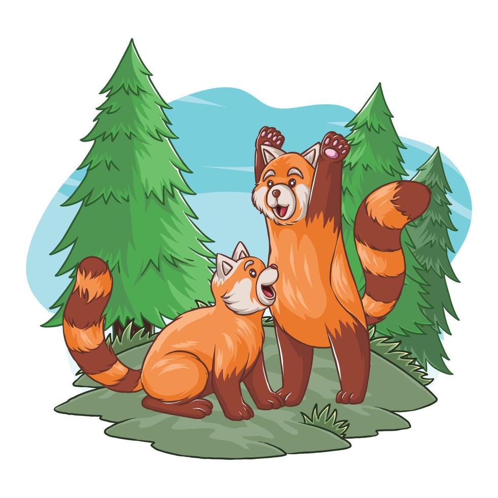 International Red Panda Day Theme vector