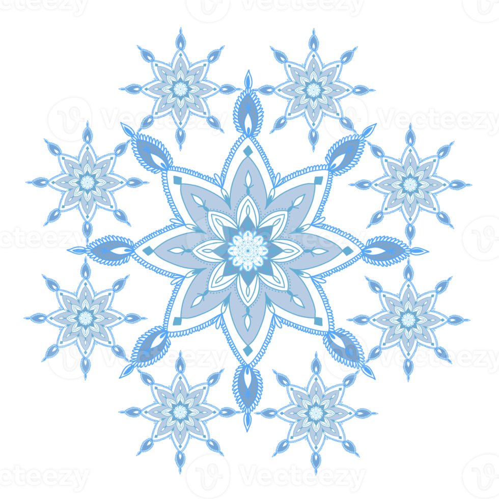 snowflake freehand drawing png