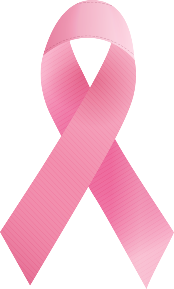 Pink Ribbon. Breast cancer sign. png