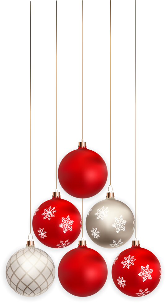 Natale decorazione con palle png