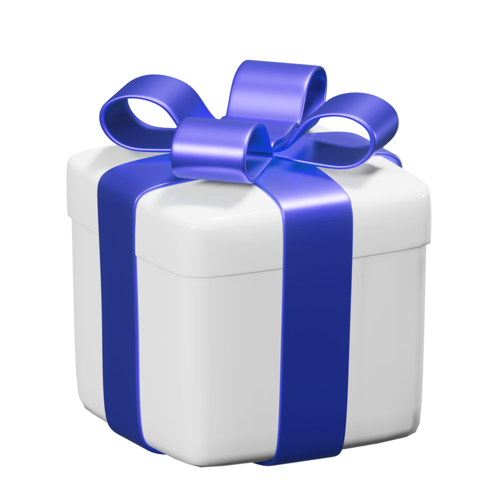 Realistic 3D Gift Box Cutout png