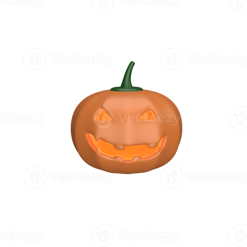 3D pumpkin halloween png