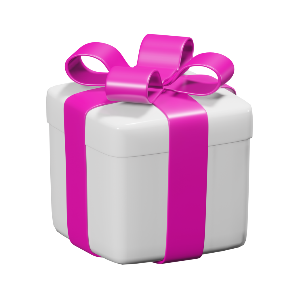 Realistic 3D Gift Box Cutout png
