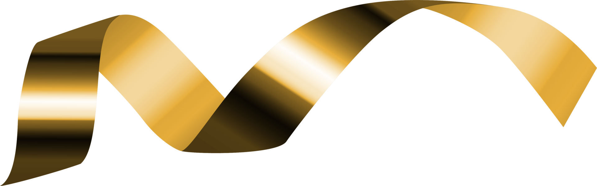 Golden Ribbon Cutout png