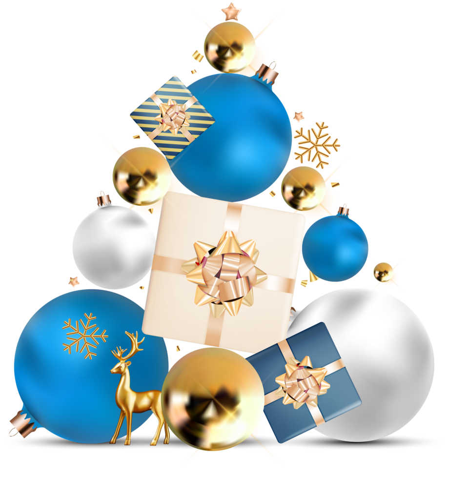 Natale decorazione con palle png