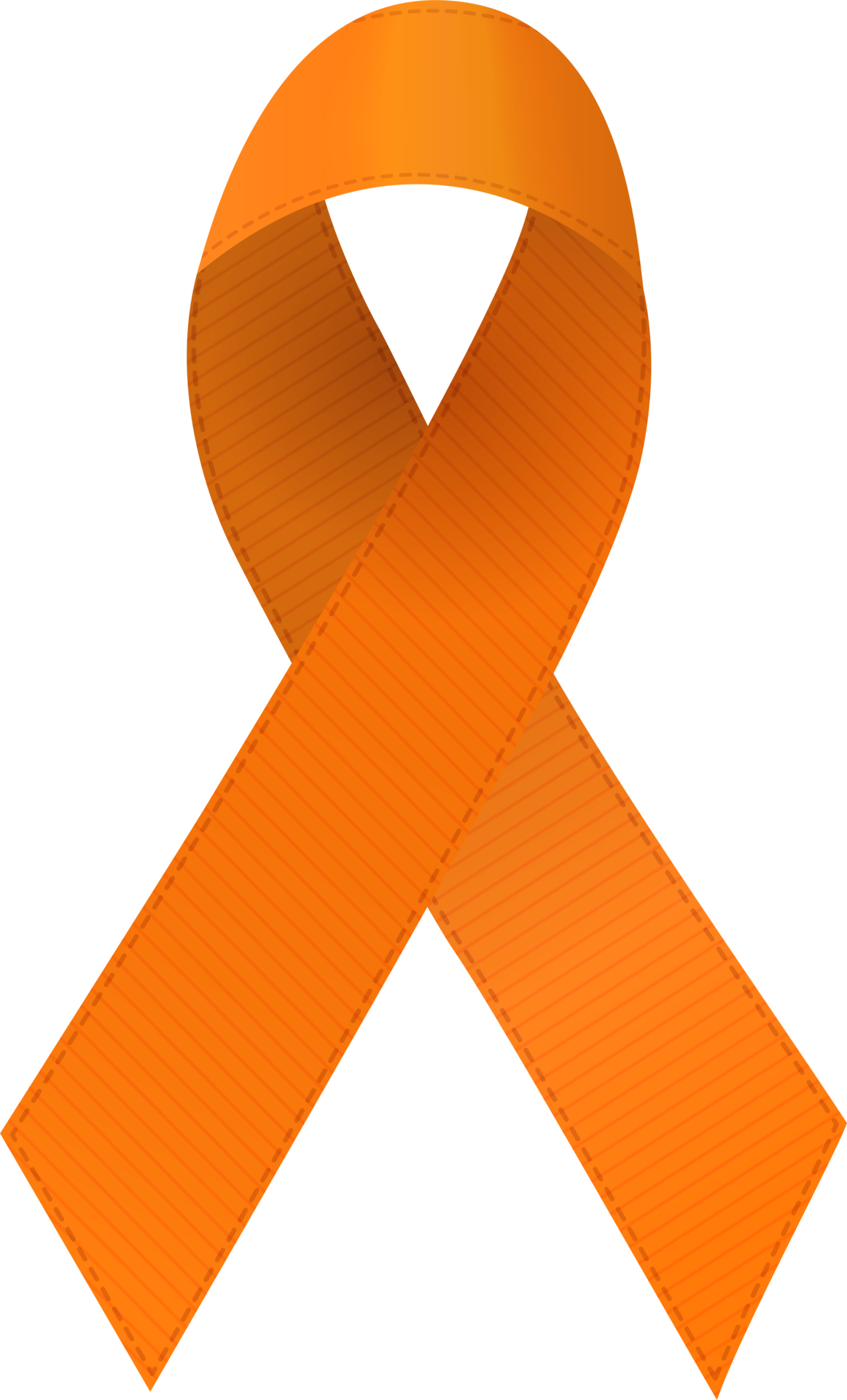 Orange Ribbon Kidney Cancer Sign 11016468 PNG