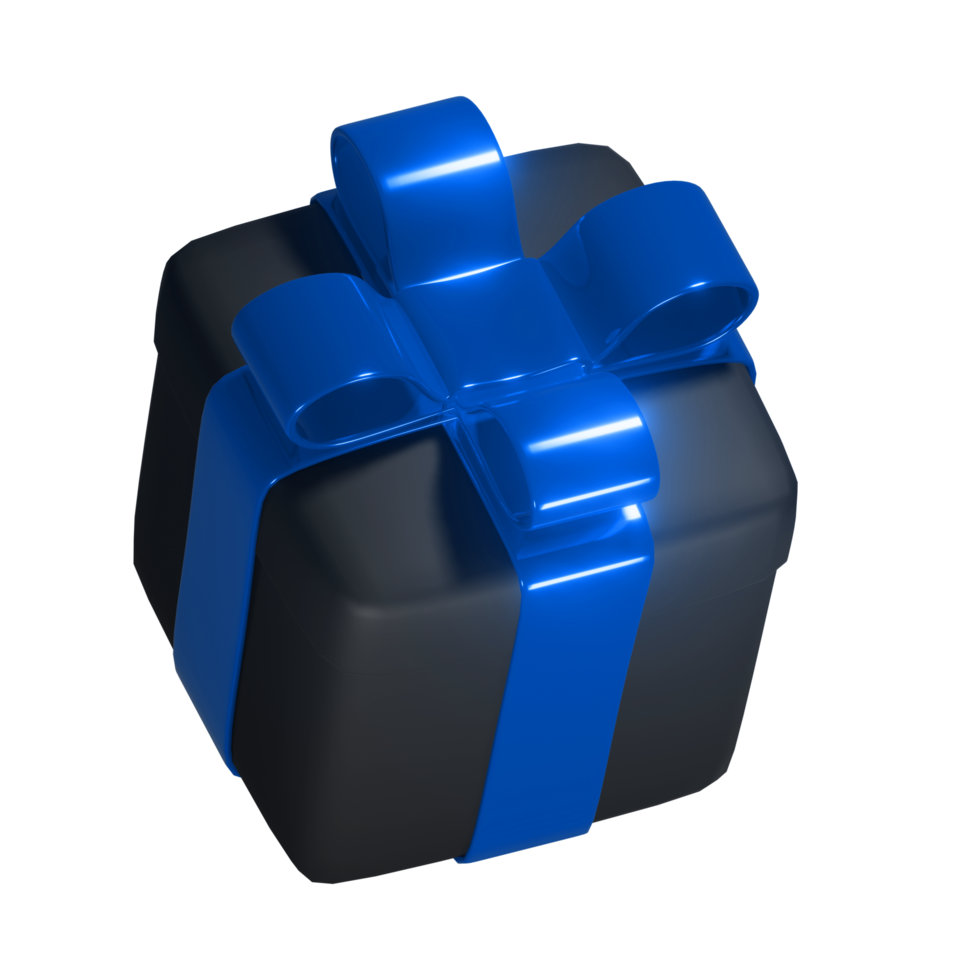 Realistic 3D Gift Box Cutout png