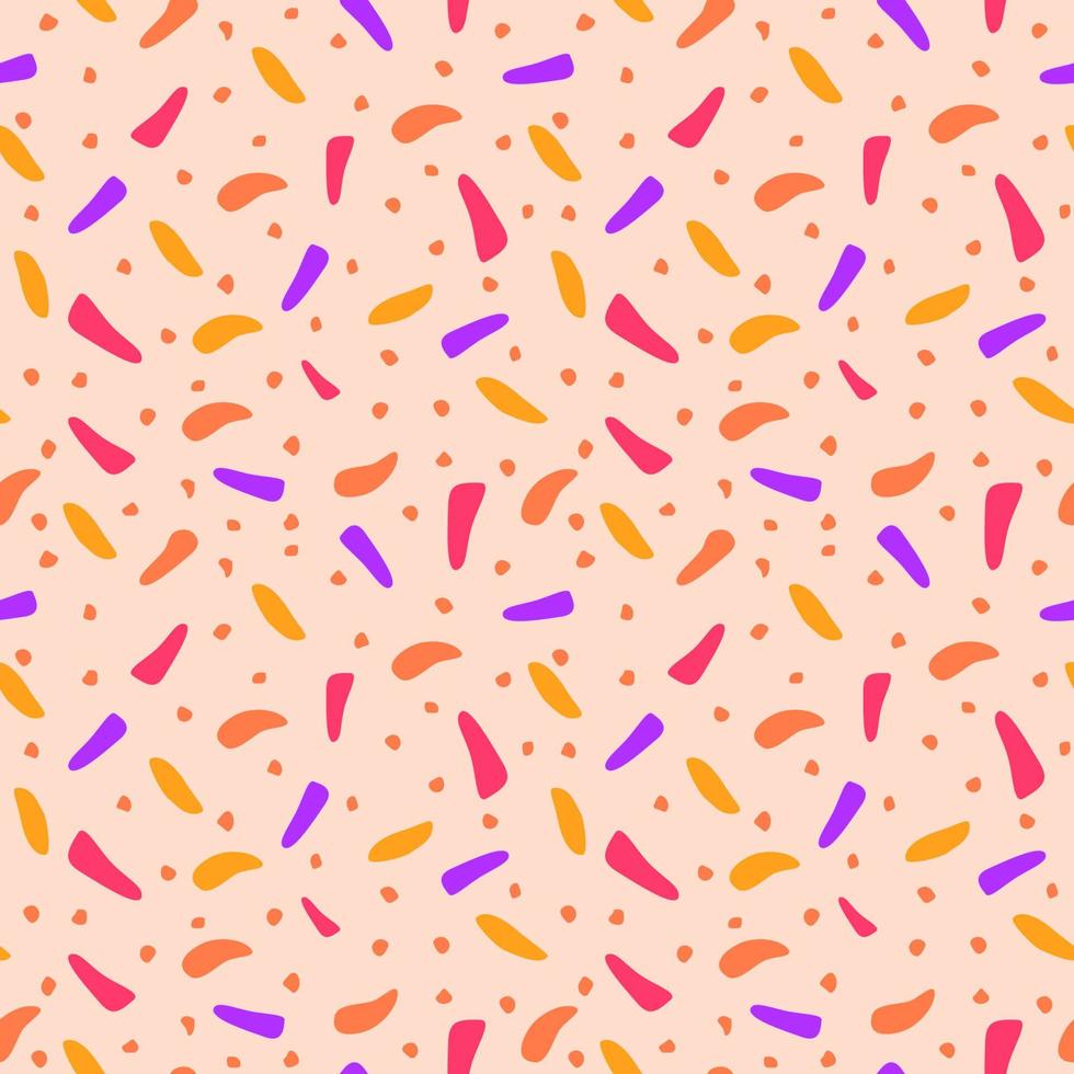 Terrazzo geometric textures. Abstract seamless patterns with colorful shapes. Creative vector illustration for backdrop, textile print, flooring vector illustration