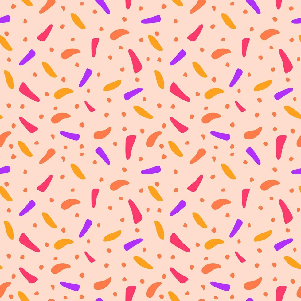 Terrazzo geometric textures. Abstract seamless patterns with colorful shapes. Creative vector illustration for backdrop, textile print, flooring vector illustration