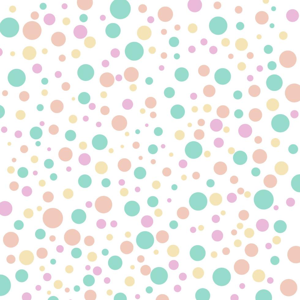 Multicolored rounded confetti background circle bubble template for holiday design, invitation, pParty, birthday, banner vector illustration