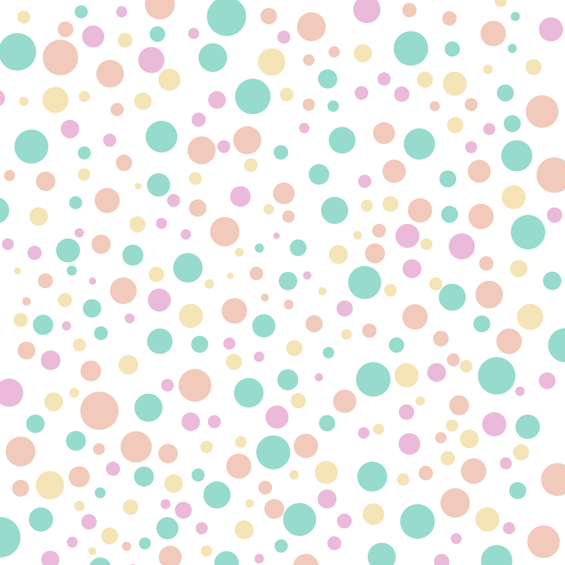 Multicolored rounded confetti background circle bubble template for