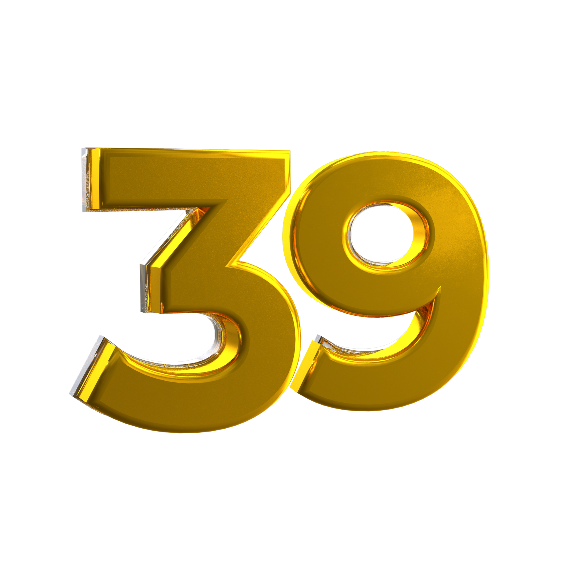 Mental Yellow Color 39 3D Number 11016811 PNG mental-yellow-color-39-3d-number-11016811-png