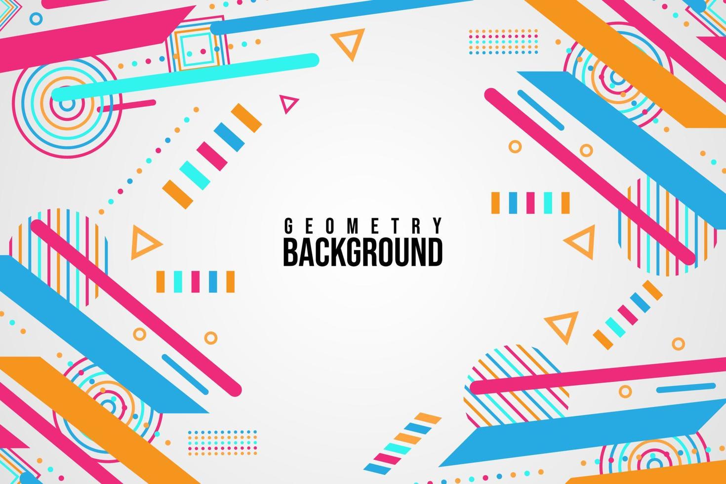 Trend Geometry Abstract Background Template Design colorful Geometrical Background vector