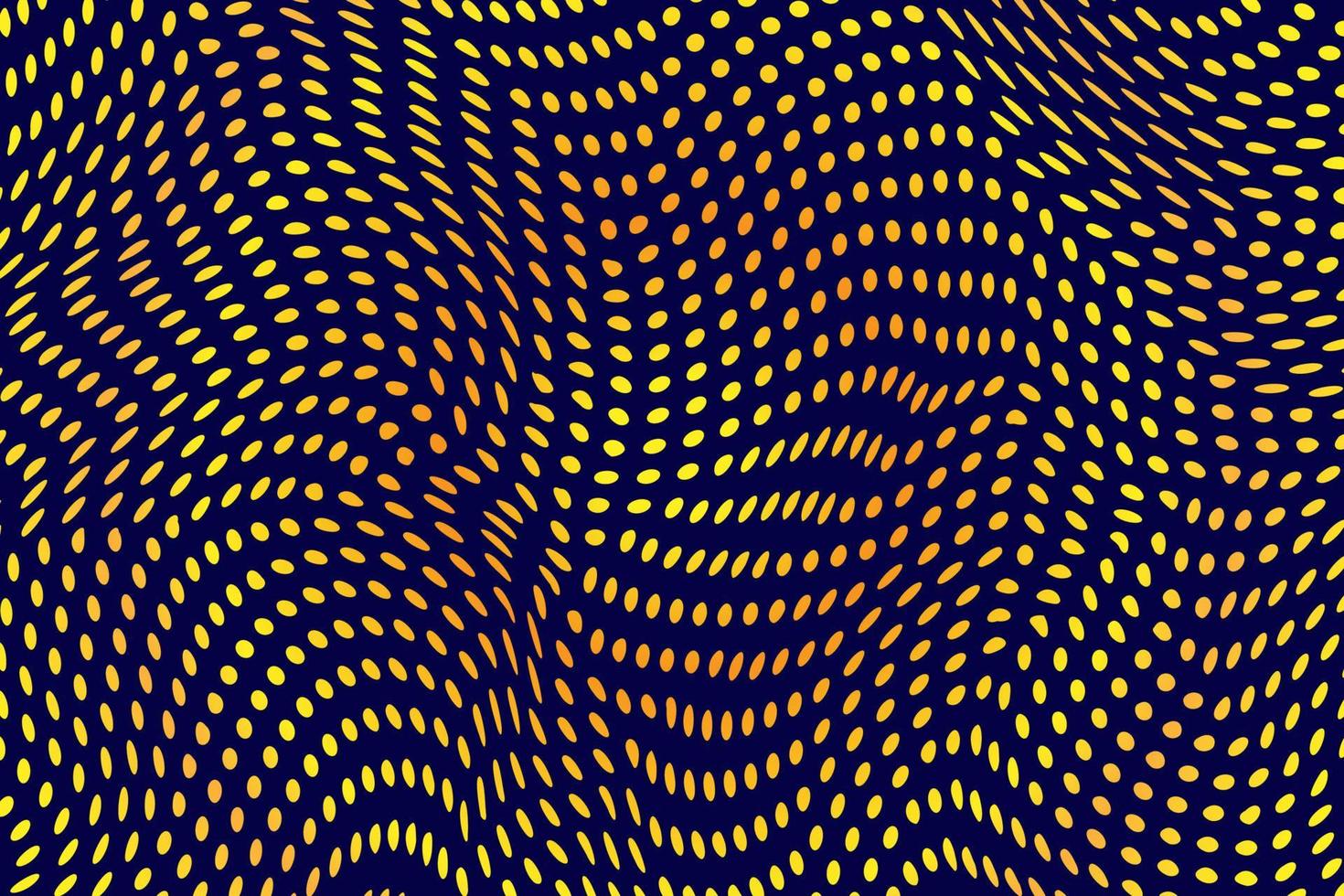 Color halftone Wave background in Blue And Gold Color. vector