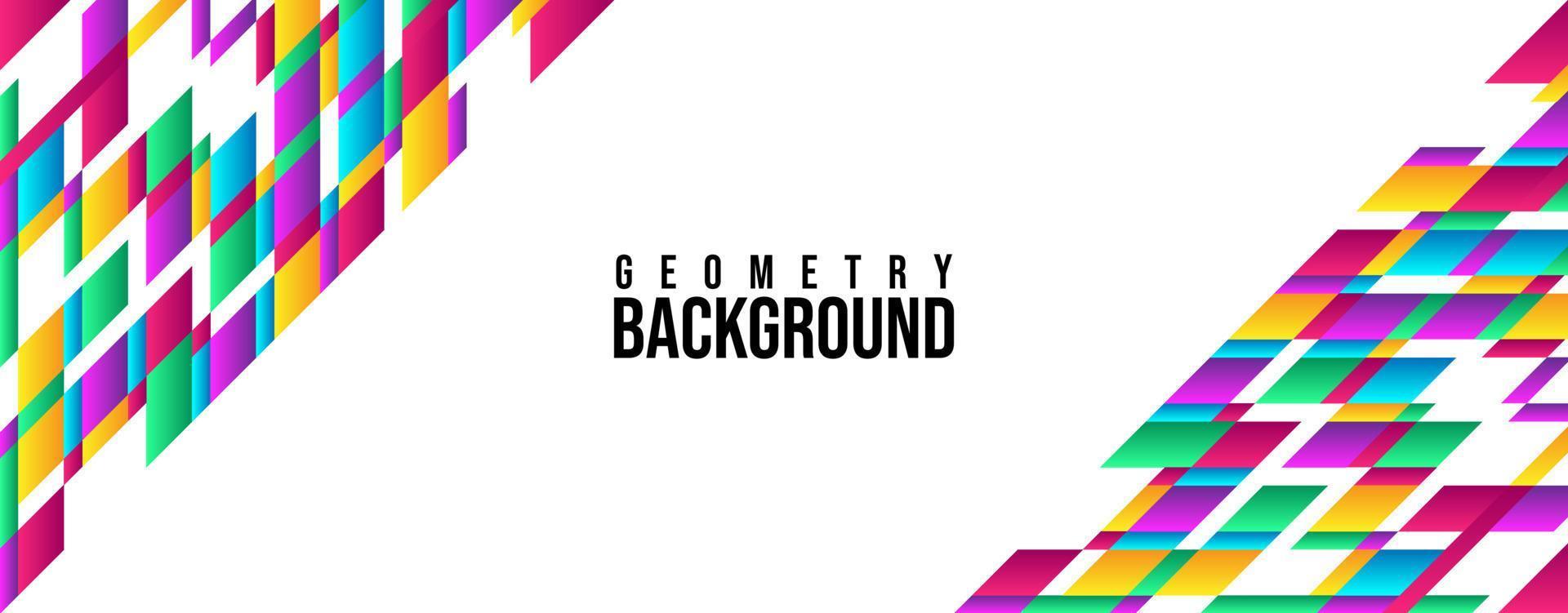 Beautiful Geometry Background Template Design vector