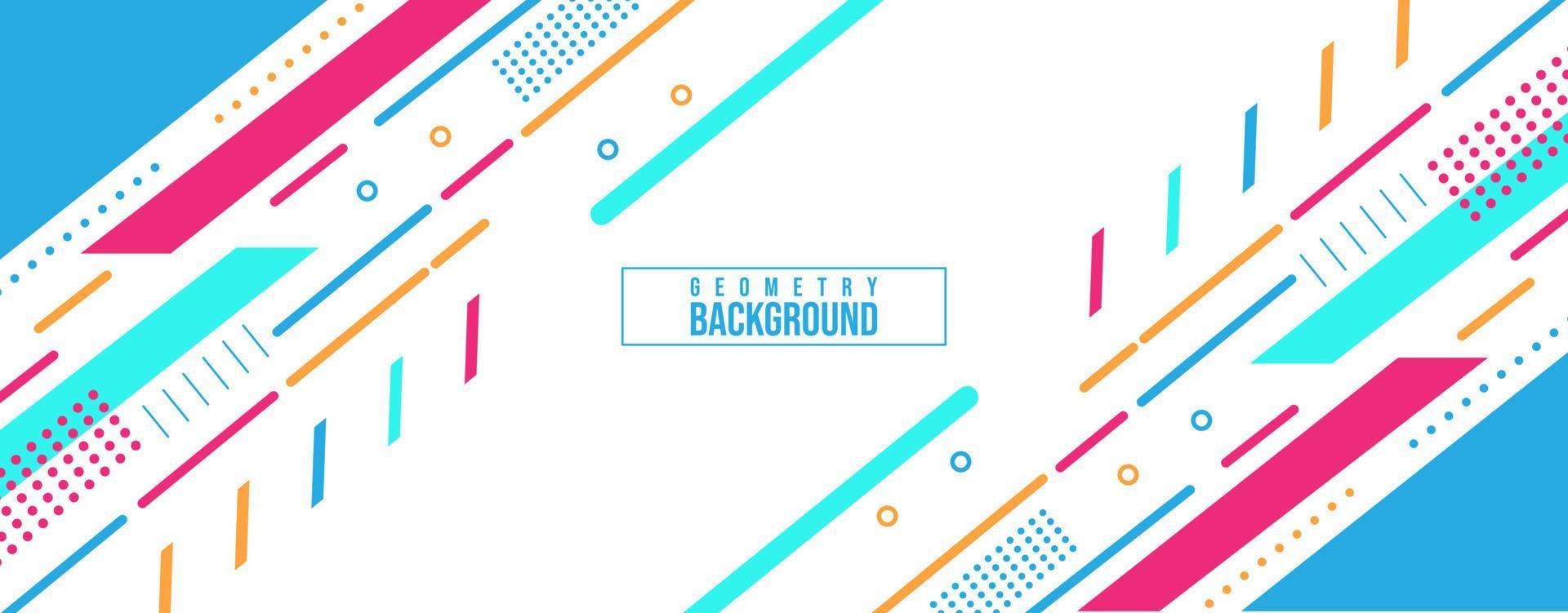 Beautiful Geometry Background Template Design vector