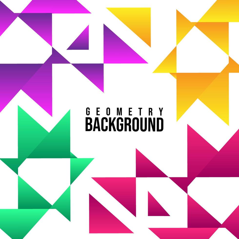 Trend Geometry Abstract Background Template Design colorful Geometrical Background vector