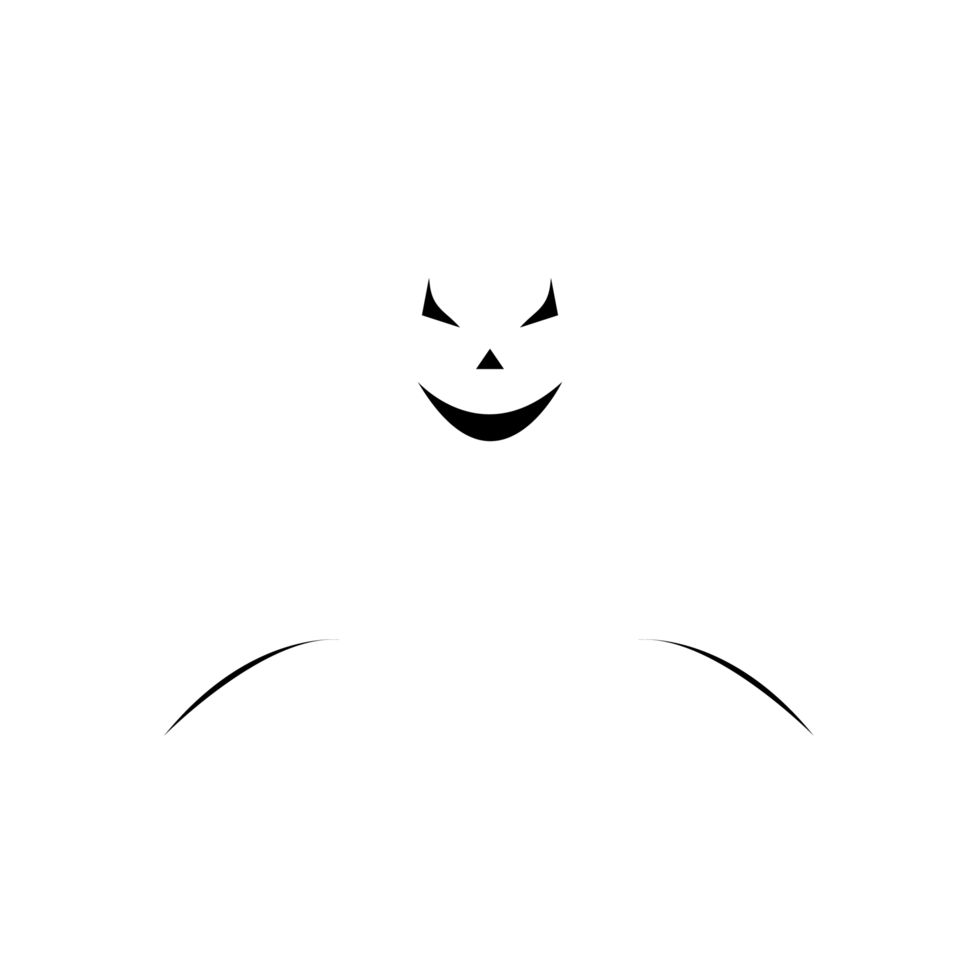 fantasma assustador de halloween png em um fundo transparente